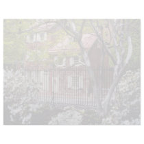 white View from azalea garden, Society Hill garden Letterhead Design