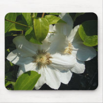 White Vine Flower mousepads