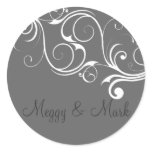 White Vintage Seal Sticker