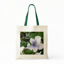 "White Violets" Budget Tote bags