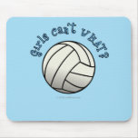 White Volleyball Team Mousepad