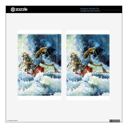 White Water Canoe Skin For Kindle Fire