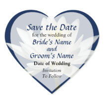 White Water Lily in Sunshine Save the Date stickers
