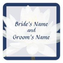 White Water Lily in Sunshine Save the Date stickers
