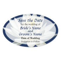 White Water Lily in Sunshine Save the Date stickers