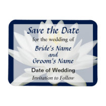 White Water Lily in Sunshine Save the Date