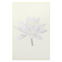 White Water Lily in Sunshine stationery