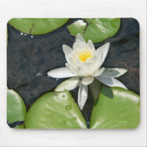 White Water Lily Mousepad