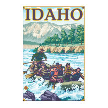 White Water Rafting - Idaho Canvas Print