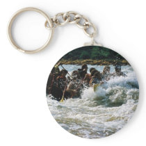 White Water Rafting Keychain