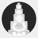 White Wedding Cake Stickers