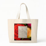 White Wedding Gown Red Yellow Roses Bag