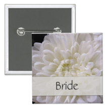 White Wedding Pin for the Bride
