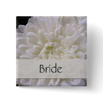 White Wedding Pin for the Bride buttons by perfectpostage White Wedding Pin for the Bride buttons