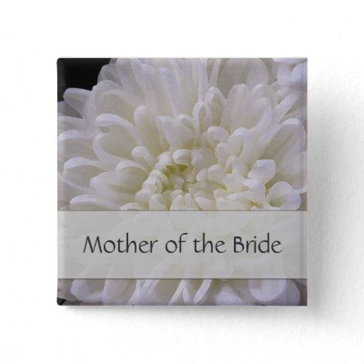 White Wedding Pin for the Mother of the Bride