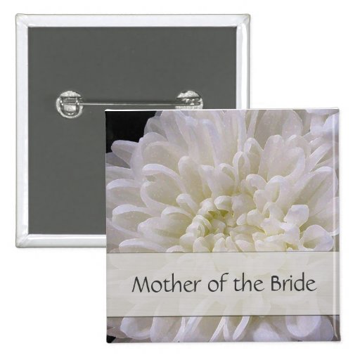 White Wedding Pin for the Mother of the Bride