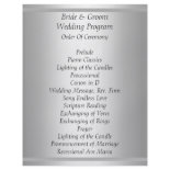 White Wedding Program Flyer