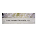White wedding website cards business cards by perfectpostage White wedding website cards business cards
