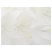 white White lilies flowers Custom Letterhead