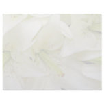 white White lilies flowers Custom Letterhead