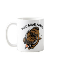 White Wild Boar Hunter Mug