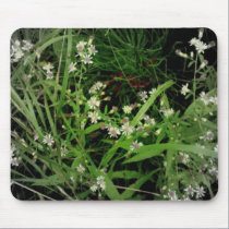 White Wildflowers mousepads