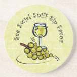 White Wine 5 S's Coaster