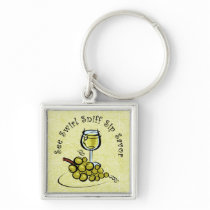 White Wine 5 S's Keychain