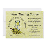 White Wine 5 S's Party Invitation