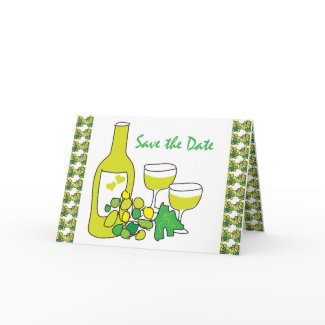 vineyard wedding save the date card