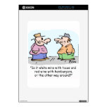 White wine with tacos, red wine with hamburgers co skin for iPad