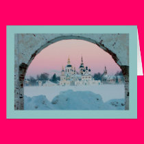 white winter caucasus cards