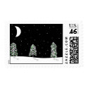 white winter postage