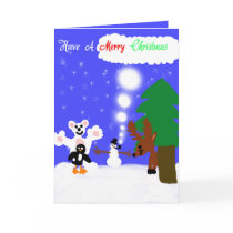 White Winter Wonderland Christmas Card cards
