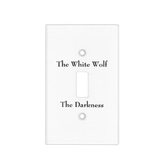 White Wolf and The Darkness lightswitch cover Light Switch Covers