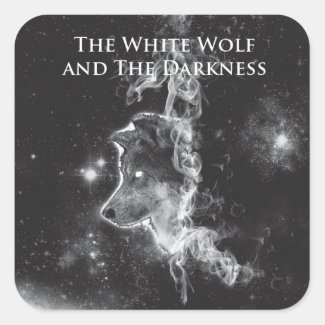 White Wolf and The Darkness square stickers