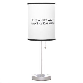White Wolf and The Darkness table lamp