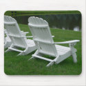 White Wooden Chair Mousepad
