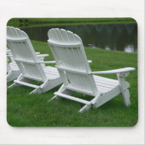 White Wooden Chair Mousepad