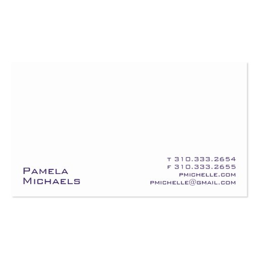 White XV Business Card Templates (front side)