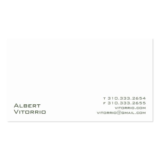 White XX Business Card Template (front side)