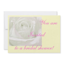White, You are, Invited, to a bridal shower! Card invitations by tinamfisher White, You are, Invited, to a bridal shower! Card invitations