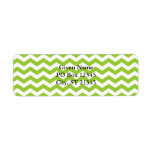 White Zig Zags Return Address Label