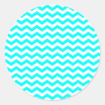 White Zig Zags Sticker