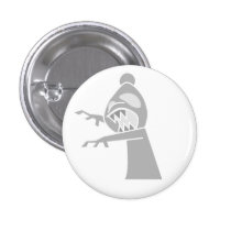 White Zombie Bishop Button buttons