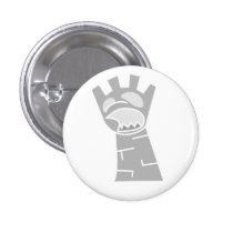 White Zombie Rook Button buttons