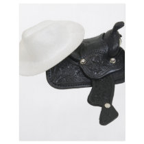WhiteCowboyHatSaddle080509 Personalized Flyer