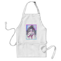 artsprojekt, marriage, painting, folk, bride, beauty, woman, white, bridal, romantic, wedding, girl, valentine&#39;s day, day, valentines, Apron with custom graphic design