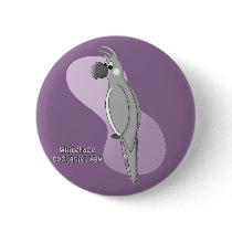 Whiteface Cockatiel Hen Button