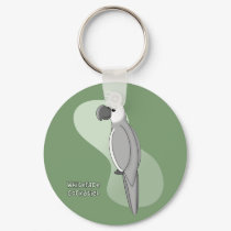 Whiteface Cockatiel Keychain